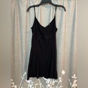 Black spaghetti strap dress